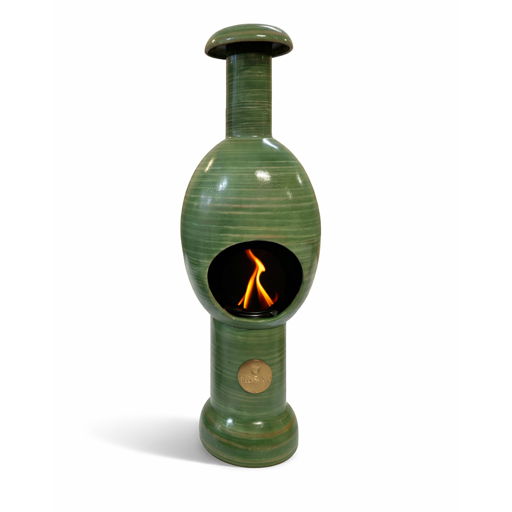 Eco Fireplaces EGG | Mille Righe Verde Edition